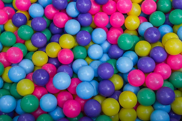 Many Colorful Plastic Balls Children Playground — Stock Photo, Image