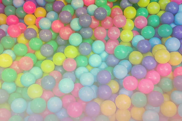 Nombreuses Boules Plastique Colorées Sur Aire Jeux Pour Enfants — Photo