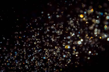 Siyah arkaplanda lüks siyah bokeh dokusu