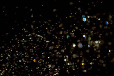Siyah arkaplanda lüks siyah bokeh dokusu