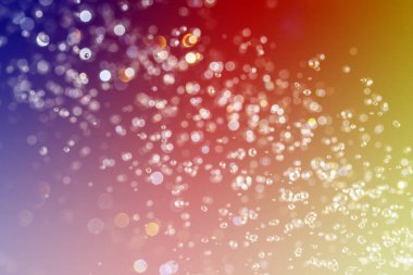 Arkaplan için siyah kullanım üzerine renkli bokeh