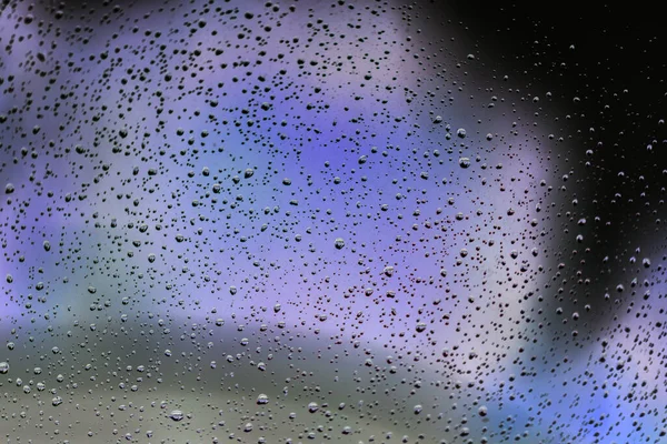 Крапля Води Склі Фону — стокове фото