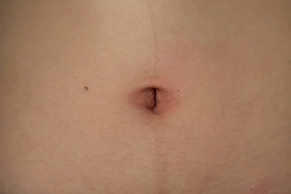 胃的女人的肚脐 — 图库照片