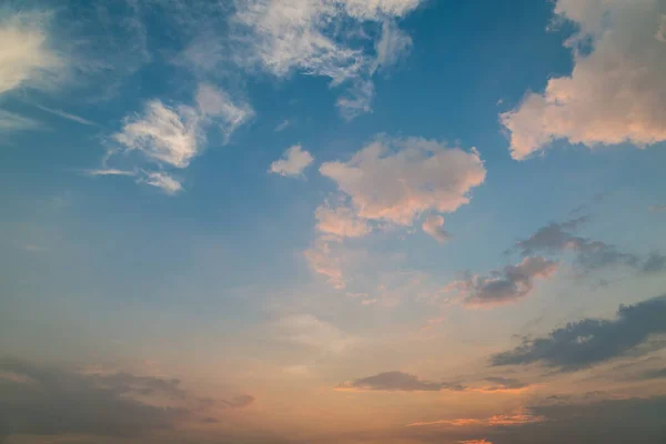 Cielo Nubes Antes Puesta Del Sol Fondo — Foto de Stock