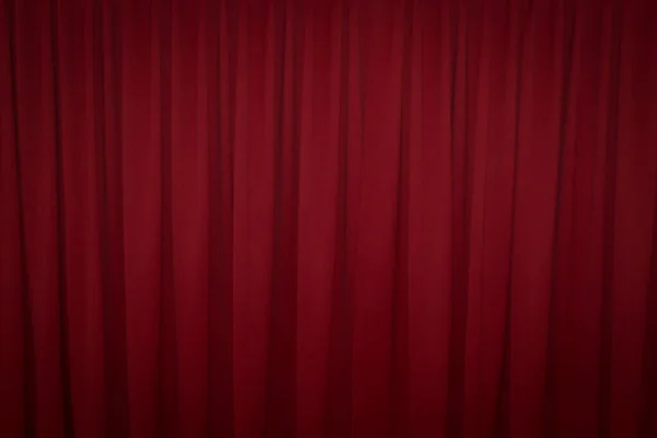 带灯光的红色窗帘 用作背景 — 图库照片