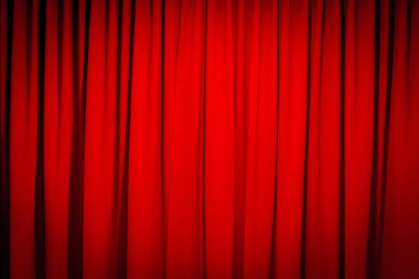Arkaplan için açık benekli kırmızı perde