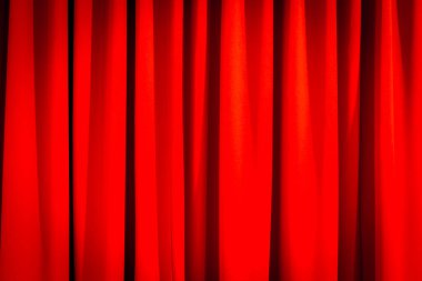 Arkaplan için açık benekli kırmızı perde