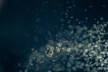 Eskitilmiş bulanık bokeh siyah arkaplana odaklanamadı