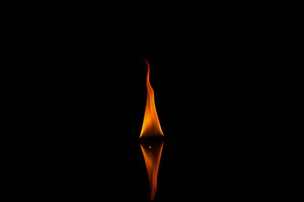 Fire Flames Black Background — Stock Photo, Image