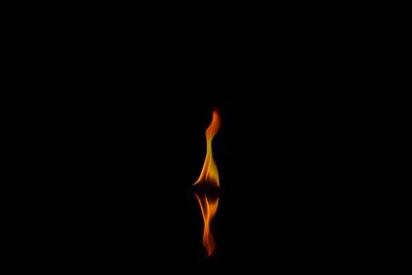 Fire Flames Black Background — Stock Photo, Image