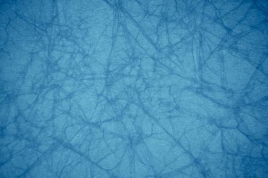 Arkaplan için mavi buruşmuş kağıt dokusu kullanımı