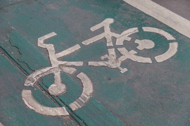 Bisiklet arka planı için bisiklet yolu imzala