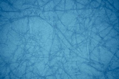 Arkaplan için mavi buruşmuş kağıt dokusu kullanımı