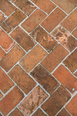 Eski tip kırmızı tuğla zemin arka planı