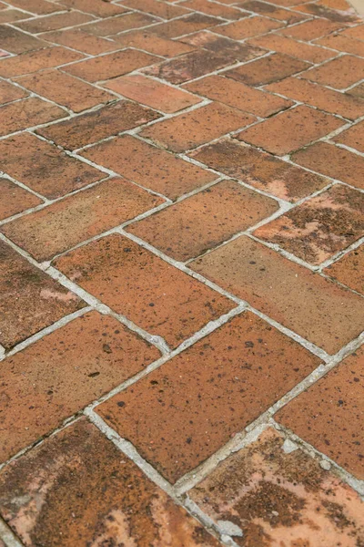 Eski tip kırmızı tuğla zemin arka planı