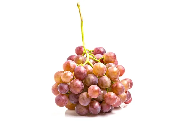 Bunch Red Grapes Isolated White Background — Stock Photo, Image