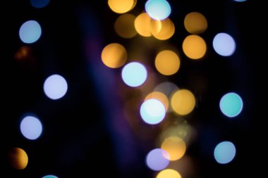 Yılbaşı ağacı arkaplanının odaklanmamış bağları