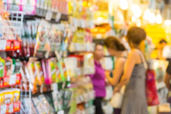 Menschen Markt Verwischen — Stockfoto