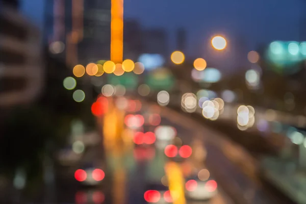 Blur Traffic Jam City Use Background — Stock Photo, Image