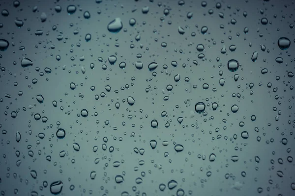 Gotas Agua Sobre Fondo Vidrio — Foto de Stock