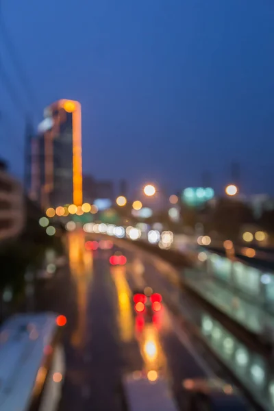 Blur Traffic Jam City Use Background — Stock Photo, Image