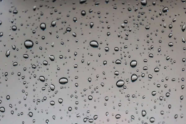 Wassertropfen Auf Glashintergrund — Stockfoto