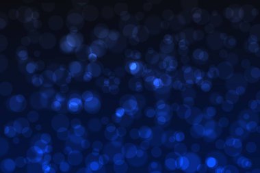 Siyah arkaplan ile mavi bokeh özeti