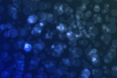 Siyah arkaplan ile mavi bokeh özeti