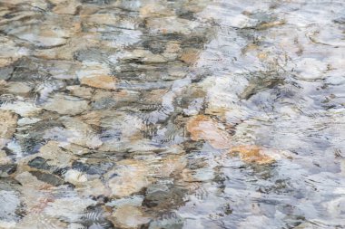 Kayalar sualtı arka plan ile yüzey su fotoğraf