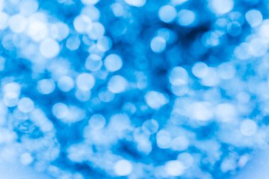 Soyut altın ve mavi bokeh arkaplan