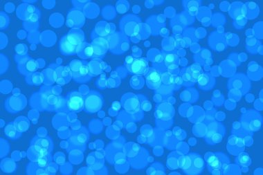 Siyah arkaplan ile mavi bokeh özeti