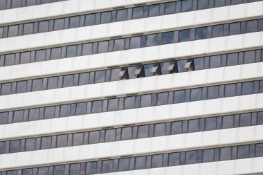 Arkaplan için ofis binasının pencereleri