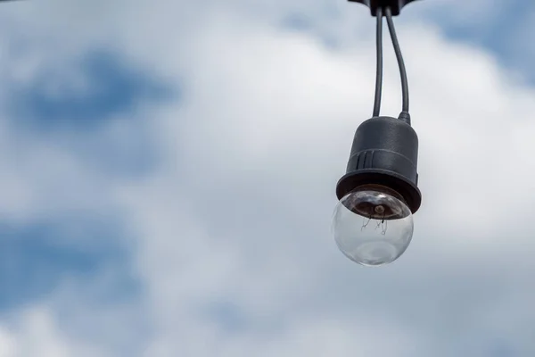 Світла Лампочка Фон Неба — стокове фото