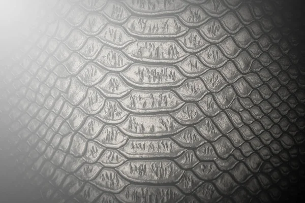 Nero Serpente Pelle Modello Texture Sfondo — Foto Stock