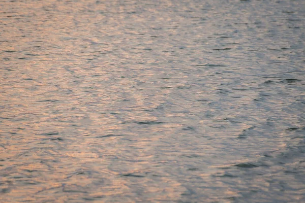 Beautiful Water Wave Pattern Sunset Reflections Background — Stock Photo, Image