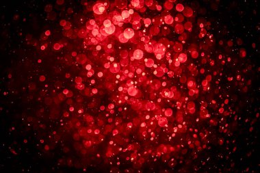 Görünür kırmızı noktalı bulanık fotoğraf, ışıl ışıl parlıyor. Duvar kağıdı olarak kullanılabilecek kadar lüks görünüyor.