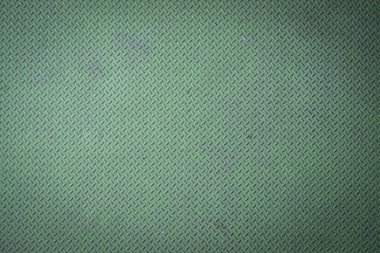 Yeşil elmas kaplama metal yüzey görünür aşınma ve çizikler