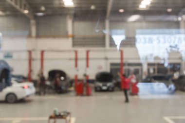 arkaplan için araç servis merkezi oto tamir atölyesi kullanımının mavimsi resmi