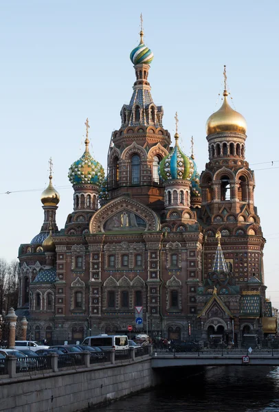 Frälsarens kyrka om spillt blod, Sankt Petersburg, Ryssland — Stockfoto