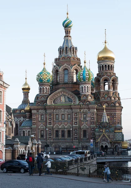 Frälsarens kyrka om spillt blod, Sankt Petersburg, Ryssland — Stockfoto