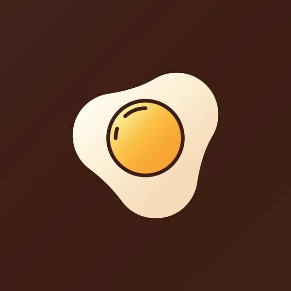 Illustration des œufs brouillés — Image vectorielle