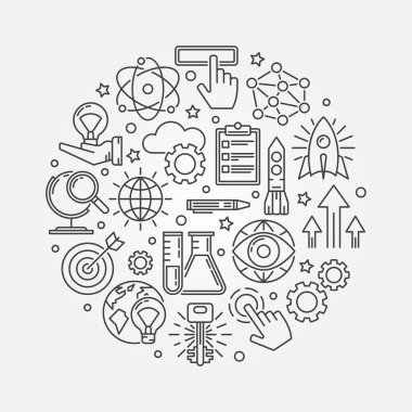 Yenilik yuvarlak şekil