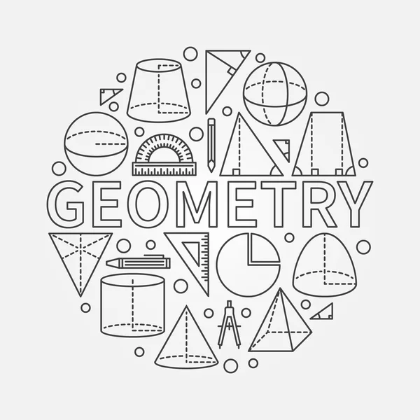 Geometrie rundes Symbol — Stockvektor