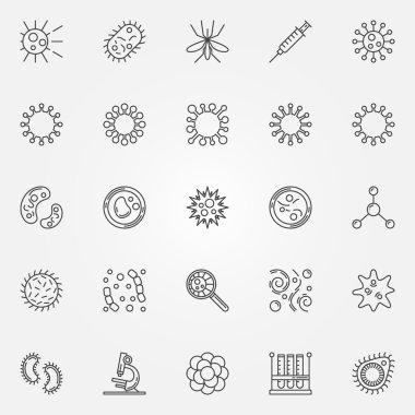 virüs Icons set