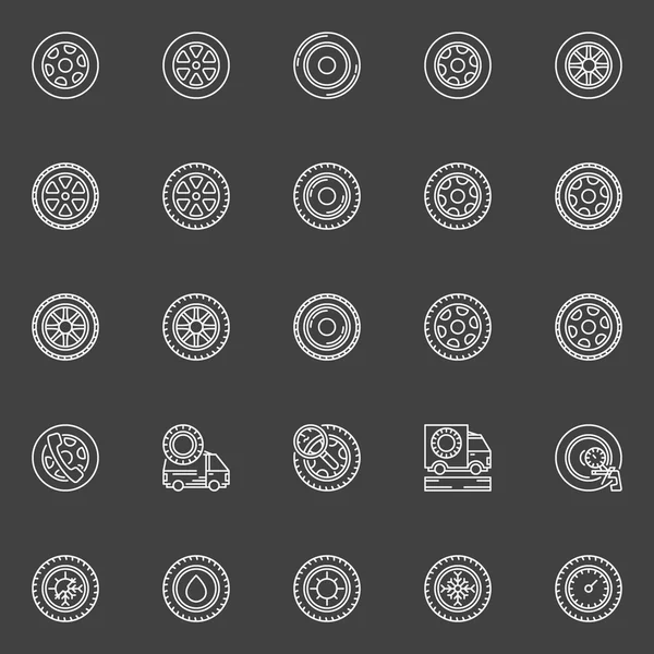 Band icons set — Stockvector