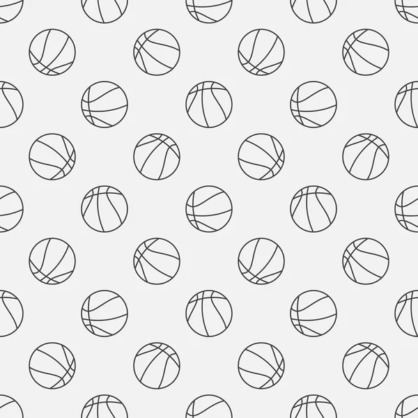 Basketball linear pattern — Stock Vector