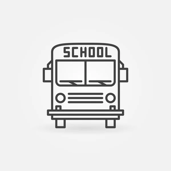 Pictogram schoolbus vector — Stockvector