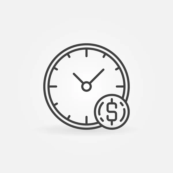 Az idő pénz ikon — Stock Vector