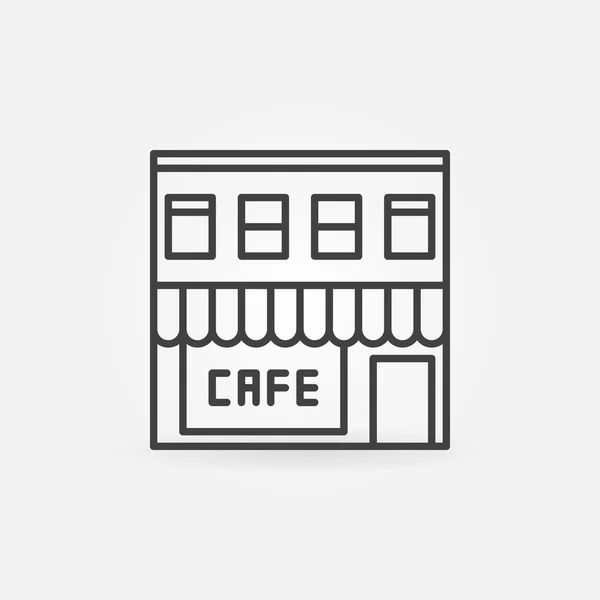 Café-Gebäude-Ikone — Stockvektor