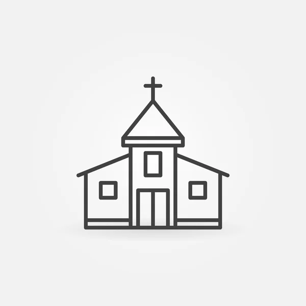 Икона здания церкви — стоковый вектор